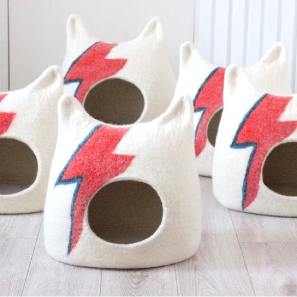 Wool Ziggy Stardust Cat bed - Picture 7 of 7